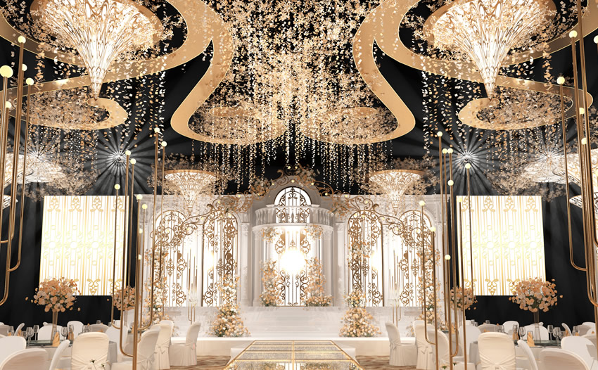 凉山花木兰喜事汇金色大厅效果展示